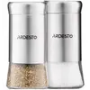 სამარილე და საპილპილე Ardesto Spices Shakers Set Gemini, 2 pcs, stainless steel, glass - TechMall.geსამარილე და საპილპილე Ardesto Spices Shakers Set Gemini, 2 pcs, stainless steel, glass - TechMall.ge ,სამარილე და საპილპილე Ardesto Spices Shakers Set Gemini, 2 pcs, stainless steel, glass - TechMall.ge