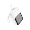 Portable charger Hoco Q20 Fountain 22.5W+PD20W fully compatible power bank with digital display and cable(10000mAh) White - TechMall.gePortable charger Hoco Q20 Fountain 22.5W+PD20W fully compatible power bank with digital display and cable(10000mAh) White - TechMall.ge ,Portable charger Hoco Q20 Fountain 22.5W+PD20W fully compatible power bank with digital display and cable(10000mAh) White - TechMall.ge