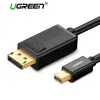 კაბელი UGREEN MD105 (10477) Mini DP to DP Cable 1.5m (Black) - TechMall.geკაბელი UGREEN MD105 (10477) Mini DP to DP Cable 1.5m (Black) - TechMall.ge ,კაბელი UGREEN MD105 (10477) Mini DP to DP Cable 1.5m (Black) - TechMall.ge