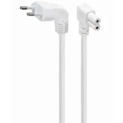 კაბელი GMB Power cord (C7) with angled connectors, VDE approved, 2.5 m, white (PC-184L-VDE-2.5M-W) - TechMall.geკაბელი GMB Power cord (C7) with angled connectors, VDE approved, 2.5 m, white (PC-184L-VDE-2.5M-W) - TechMall.ge ,კაბელი GMB Power cord (C7) with angled connectors, VDE approved, 2.5 m, white (PC-184L-VDE-2.5M-W) - TechMall.ge