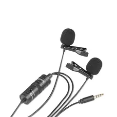 მიკროფონი BOYA BY-M1DM Dual Omni-directional Lavalier Mic Black - TechMall.geმიკროფონი BOYA BY-M1DM Dual Omni-directional Lavalier Mic Black - TechMall.ge ,მიკროფონი BOYA BY-M1DM Dual Omni-directional Lavalier Mic Black - TechMall.ge