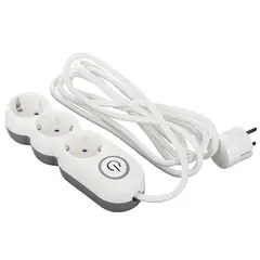 დამაგრძელებელი კაბელი 2E 3 Ways socket,with children protection. H05VV-F 3G*1.0mm, 3m, white, suitable for vertical mounting - TechMall.geდამაგრძელებელი კაბელი 2E 3 Ways socket,with children protection. H05VV-F 3G*1.0mm, 3m, white, suitable for vertical mounting - TechMall.ge ,დამაგრძელებელი კაბელი 2E 3 Ways socket,with children protection. H05VV-F 3G*1.0mm, 3m, white, suitable for vertical mounting - TechMall.ge