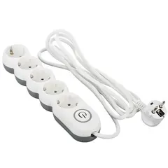 დამაგრძელებელი კაბელი 2E 5 Ways socket,with children protection.H05VV-F 3G*1.0mm, 3m, white, suitable for vertical mounting - TechMall.geდამაგრძელებელი კაბელი 2E 5 Ways socket,with children protection.H05VV-F 3G*1.0mm, 3m, white, suitable for vertical mounting - TechMall.ge ,დამაგრძელებელი კაბელი 2E 5 Ways socket,with children protection.H05VV-F 3G*1.0mm, 3m, white, suitable for vertical mounting - TechMall.ge