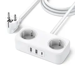 დენის გამანაწილებელი UGREEN CD280 (50683), 30W, 2 Socket, USB-A, USB-C, 1.8m, White - TechMall.geდენის გამანაწილებელი UGREEN CD280 (50683), 30W, 2 Socket, USB-A, USB-C, 1.8m, White - TechMall.ge ,დენის გამანაწილებელი UGREEN CD280 (50683), 30W, 2 Socket, USB-A, USB-C, 1.8m, White - TechMall.ge