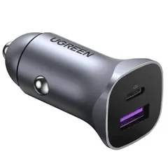 მანქანის დამტენი UGREEN CD130 (40858), 30W, USB, USB-C, Type-c, Space Gray - TechMall.geმანქანის დამტენი UGREEN CD130 (40858), 30W, USB, USB-C, Type-c, Space Gray - TechMall.ge ,მანქანის დამტენი UGREEN CD130 (40858), 30W, USB, USB-C, Type-c, Space Gray - TechMall.ge