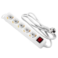 დენის დამაგრძელებელი 2E Power strip 5XSchuko with switch, 3G*1.5мм, 1.5m, white - TechMall.geდენის დამაგრძელებელი 2E Power strip 5XSchuko with switch, 3G*1.5мм, 1.5m, white - TechMall.ge ,დენის დამაგრძელებელი 2E Power strip 5XSchuko with switch, 3G*1.5мм, 1.5m, white - TechMall.ge