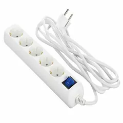 დამაგრძელებელი 2E 5XSchuko with switch, 3G*1.5mm2, 3m, white - TechMall.geდამაგრძელებელი 2E 5XSchuko with switch, 3G*1.5mm2, 3m, white - TechMall.ge ,დამაგრძელებელი 2E 5XSchuko with switch, 3G*1.5mm2, 3m, white - TechMall.ge
