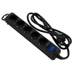 დენის გამანაწილებელი 2E 2E-U05ESM1.8B, 5 Socket, 1.8m, Black - TechMall.geდენის გამანაწილებელი 2E 2E-U05ESM1.8B, 5 Socket, 1.8m, Black - TechMall.ge ,დენის გამანაწილებელი 2E 2E-U05ESM1.8B, 5 Socket, 1.8m, Black - TechMall.ge