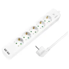 დენის დამაგრძელებელი Logilink LPS249U Socket Outlet 5-Way + Switch + 2xUSB-A 1.5m White - TechMall.geდენის დამაგრძელებელი Logilink LPS249U Socket Outlet 5-Way + Switch + 2xUSB-A 1.5m White - TechMall.ge ,დენის დამაგრძელებელი Logilink LPS249U Socket Outlet 5-Way + Switch + 2xUSB-A 1.5m White - TechMall.ge