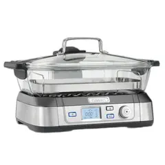 ორთქლსახარში Cuisinart STM1000E, 1800W, 5L, Electric Glass Steamer, Black/Silver - TechMall.geორთქლსახარში Cuisinart STM1000E, 1800W, 5L, Electric Glass Steamer, Black/Silver - TechMall.ge ,ორთქლსახარში Cuisinart STM1000E, 1800W, 5L, Electric Glass Steamer, Black/Silver - TechMall.ge
