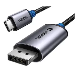 ვიდეო კაბელი UGREEN CM556 (25158), Type C to DisplayPort, 2m, Black/Grey - TechMall.geვიდეო კაბელი UGREEN CM556 (25158), Type C to DisplayPort, 2m, Black/Grey - TechMall.ge ,ვიდეო კაბელი UGREEN CM556 (25158), Type C to DisplayPort, 2m, Black/Grey - TechMall.ge