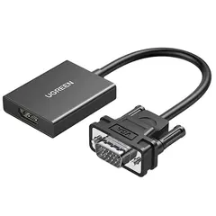 ადაპტერი UGREEN CM513 (50945), VGA To HDMI Adapter With 3.5mm And USB-C, 0.15cm, Black - TechMall.geადაპტერი UGREEN CM513 (50945), VGA To HDMI Adapter With 3.5mm And USB-C, 0.15cm, Black - TechMall.ge ,ადაპტერი UGREEN CM513 (50945), VGA To HDMI Adapter With 3.5mm And USB-C, 0.15cm, Black - TechMall.ge