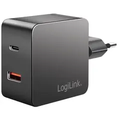 ადაპტერი Logilink PA0310 Dual USB charger set 1x USB-C 1x USB-A 45W Black - TechMall.geადაპტერი Logilink PA0310 Dual USB charger set 1x USB-C 1x USB-A 45W Black - TechMall.ge ,ადაპტერი Logilink PA0310 Dual USB charger set 1x USB-C 1x USB-A 45W Black - TechMall.ge
