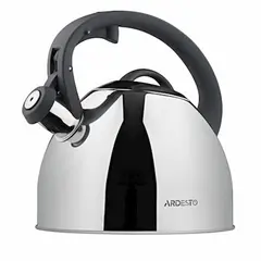 ჩაიდანი Ardesto Gemini, 2.5 l, grey, stainless steel - TechMall.geჩაიდანი Ardesto Gemini, 2.5 l, grey, stainless steel - TechMall.ge ,ჩაიდანი Ardesto Gemini, 2.5 l, grey, stainless steel - TechMall.ge
