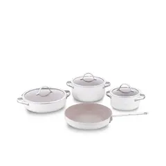 ქვაბების და ტაფების ნაკრები Korkmaz A2619-2 Linea 7 pcs Cookware Set- Vanilla - TechMall.geქვაბების და ტაფების ნაკრები Korkmaz A2619-2 Linea 7 pcs Cookware Set- Vanilla - TechMall.ge ,ქვაბების და ტაფების ნაკრები Korkmaz A2619-2 Linea 7 pcs Cookware Set- Vanilla - TechMall.ge