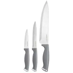 დანების ნაკრები Ardesto Knives Set Gemini Gourmet, 3pcs, stainless steel, plastic, grey - TechMall.geდანების ნაკრები Ardesto Knives Set Gemini Gourmet, 3pcs, stainless steel, plastic, grey - TechMall.ge ,დანების ნაკრები Ardesto Knives Set Gemini Gourmet, 3pcs, stainless steel, plastic, grey - TechMall.ge