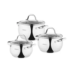 ქვაბების ნაკრები Ardesto Cookware set Gemini Vittoria, 6pcs, stainless steel - TechMall.geქვაბების ნაკრები Ardesto Cookware set Gemini Vittoria, 6pcs, stainless steel - TechMall.ge ,ქვაბების ნაკრები Ardesto Cookware set Gemini Vittoria, 6pcs, stainless steel - TechMall.ge