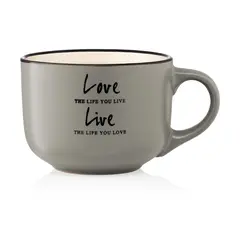 კერამიკის ჭიქა Ardesto Mug Way of life, 550ml, ceramics, gray - TechMall.geკერამიკის ჭიქა Ardesto Mug Way of life, 550ml, ceramics, gray - TechMall.ge ,კერამიკის ჭიქა Ardesto Mug Way of life, 550ml, ceramics, gray - TechMall.ge