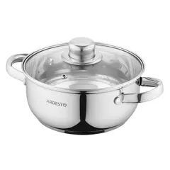 ქვაბი Ardesto Casserole with glass lid Gemini Gourmet Aosta, 1.8l, stainless steel - TechMall.geქვაბი Ardesto Casserole with glass lid Gemini Gourmet Aosta, 1.8l, stainless steel - TechMall.ge ,ქვაბი Ardesto Casserole with glass lid Gemini Gourmet Aosta, 1.8l, stainless steel - TechMall.ge