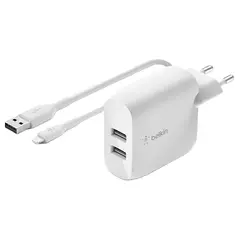 კაბელი და ადაპტერი Belkin Wall Charger 24W USB-A, 1M PVC A-LTG, white - TechMall.geკაბელი და ადაპტერი Belkin Wall Charger 24W USB-A, 1M PVC A-LTG, white - TechMall.ge ,კაბელი და ადაპტერი Belkin Wall Charger 24W USB-A, 1M PVC A-LTG, white - TechMall.ge