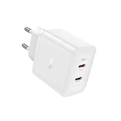 ადაპტერი Hoco N35 Streamer dual-port PD45W (2C) charger white - TechMall.geადაპტერი Hoco N35 Streamer dual-port PD45W (2C) charger white - TechMall.ge ,ადაპტერი Hoco N35 Streamer dual-port PD45W (2C) charger white - TechMall.ge
