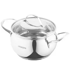 ქვაბი Ardesto Casserole with glass lid Gemini Liguria, 2.2l, stainless steel - TechMall.geქვაბი Ardesto Casserole with glass lid Gemini Liguria, 2.2l, stainless steel - TechMall.ge ,ქვაბი Ardesto Casserole with glass lid Gemini Liguria, 2.2l, stainless steel - TechMall.ge