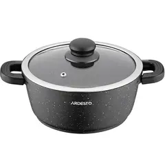 ქვაბი Ardesto Casserole with glass lid Gemini Anzio, 2.5l, aluminium, black - TechMall.geქვაბი Ardesto Casserole with glass lid Gemini Anzio, 2.5l, aluminium, black - TechMall.ge ,ქვაბი Ardesto Casserole with glass lid Gemini Anzio, 2.5l, aluminium, black - TechMall.ge