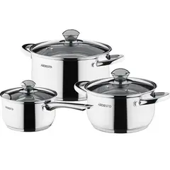 ქვაბების ნაკრები Ardesto Gemini Gourmet,  stainless steel - TechMall.geქვაბების ნაკრები Ardesto Gemini Gourmet,  stainless steel - TechMall.ge ,ქვაბების ნაკრები Ardesto Gemini Gourmet,  stainless steel - TechMall.ge