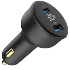 მანქანის დამტენი Gembird TA-UC-AC2PD30LCD-CAR-01 2-port USB CarFast Charger USB-C PD LCD 30W Black - TechMall.geმანქანის დამტენი Gembird TA-UC-AC2PD30LCD-CAR-01 2-port USB CarFast Charger USB-C PD LCD 30W Black - TechMall.ge ,მანქანის დამტენი Gembird TA-UC-AC2PD30LCD-CAR-01 2-port USB CarFast Charger USB-C PD LCD 30W Black - TechMall.ge