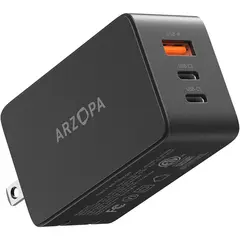 დამტენი Arzopa C65 GaN Fast Charger USB/2xUSB-C 65W - TechMall.geდამტენი Arzopa C65 GaN Fast Charger USB/2xUSB-C 65W - TechMall.ge ,დამტენი Arzopa C65 GaN Fast Charger USB/2xUSB-C 65W - TechMall.ge