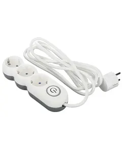დამაგრძელებელი კაბელი 2E 3 Ways socket,with children protection. H05VV-F 3G*1.0mm, 3m, white, suitable for vertical mounting - TechMall.geდამაგრძელებელი კაბელი 2E 3 Ways socket,with children protection. H05VV-F 3G*1.0mm, 3m, white, suitable for vertical mounting - TechMall.ge ,დამაგრძელებელი კაბელი 2E 3 Ways socket,with children protection. H05VV-F 3G*1.0mm, 3m, white, suitable for vertical mounting - TechMall.ge