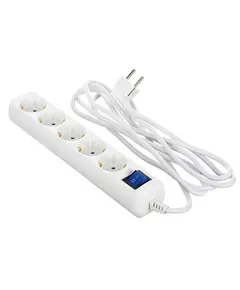 დამაგრძელებელი კაბელი 2E 5 ways socket,with children protection and switch.H05VV-F 3G*1.0mm, 3m, White body,blue switch - TechMall.geდამაგრძელებელი კაბელი 2E 5 ways socket,with children protection and switch.H05VV-F 3G*1.0mm, 3m, White body,blue switch - TechMall.ge ,დამაგრძელებელი კაბელი 2E 5 ways socket,with children protection and switch.H05VV-F 3G*1.0mm, 3m, White body,blue switch - TechMall.ge