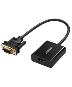 ადაპტერი UGREEN HU-516 (20694), HDMI to VGA Adapter With 3.5mm, 30cm, Black - TechMall.geადაპტერი UGREEN HU-516 (20694), HDMI to VGA Adapter With 3.5mm, 30cm, Black - TechMall.ge ,ადაპტერი UGREEN HU-516 (20694), HDMI to VGA Adapter With 3.5mm, 30cm, Black - TechMall.ge