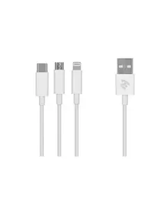 უსბ კაბელი 2E USB 3 in 1 Micro/Lightning/Type C, 5V/2.4A, White,1.2m - TechMall.geუსბ კაბელი 2E USB 3 in 1 Micro/Lightning/Type C, 5V/2.4A, White,1.2m - TechMall.ge ,უსბ კაბელი 2E USB 3 in 1 Micro/Lightning/Type C, 5V/2.4A, White,1.2m - TechMall.ge