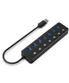USB ჰაბი Gembird UHB-U3P7P-01 7-port USB3.1 hub with switches Black - TechMall.geUSB ჰაბი Gembird UHB-U3P7P-01 7-port USB3.1 hub with switches Black - TechMall.ge ,USB ჰაბი Gembird UHB-U3P7P-01 7-port USB3.1 hub with switches Black - TechMall.ge