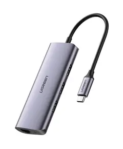 მულტიფუნქციური ადაპტერი UGREEN 60718, USB-C to 3 x USB 3.0 + RJ45 + Micro USB, Multifunction Adapter, Grey - TechMall.geმულტიფუნქციური ადაპტერი UGREEN 60718, USB-C to 3 x USB 3.0 + RJ45 + Micro USB, Multifunction Adapter, Grey - TechMall.ge ,მულტიფუნქციური ადაპტერი UGREEN 60718, USB-C to 3 x USB 3.0 + RJ45 + Micro USB, Multifunction Adapter, Grey - TechMall.ge