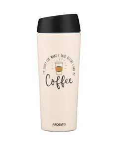 თერმოსი Ardesto Travel mug Coffee Time, 450ml, stainless steel, beige - TechMall.geთერმოსი Ardesto Travel mug Coffee Time, 450ml, stainless steel, beige - TechMall.ge ,თერმოსი Ardesto Travel mug Coffee Time, 450ml, stainless steel, beige - TechMall.ge