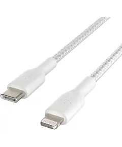Belkin сable USB-С > Lightning charge/data, 2m, Type-C, BRAIDED, white - TechMall.geBelkin сable USB-С > Lightning charge/data, 2m, Type-C, BRAIDED, white - TechMall.ge ,Belkin сable USB-С > Lightning charge/data, 2m, Type-C, BRAIDED, white - TechMall.ge