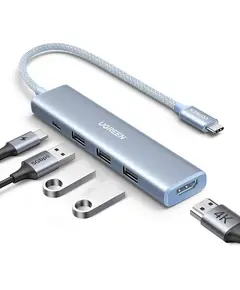 USB-C ჰაბი UGREEN CM478 (35581), USB, USB-C, HDMI, HUB, Blue - TechMall.geUSB-C ჰაბი UGREEN CM478 (35581), USB, USB-C, HDMI, HUB, Blue - TechMall.ge ,USB-C ჰაბი UGREEN CM478 (35581), USB, USB-C, HDMI, HUB, Blue - TechMall.ge