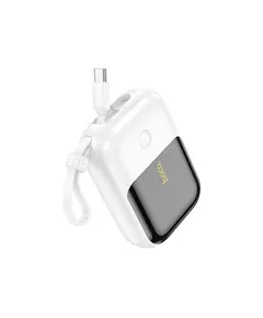 Portable charger Hoco Q20 Fountain 22.5W+PD20W fully compatible power bank with digital display and cable(10000mAh) White - TechMall.gePortable charger Hoco Q20 Fountain 22.5W+PD20W fully compatible power bank with digital display and cable(10000mAh) White - TechMall.ge ,Portable charger Hoco Q20 Fountain 22.5W+PD20W fully compatible power bank with digital display and cable(10000mAh) White - TechMall.ge