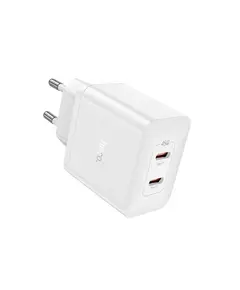 ადაპტერი Hoco N35 Streamer dual-port PD45W (2C) charger white - TechMall.geადაპტერი Hoco N35 Streamer dual-port PD45W (2C) charger white - TechMall.ge ,ადაპტერი Hoco N35 Streamer dual-port PD45W (2C) charger white - TechMall.ge