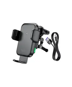 Hoco HW10 Jenny Three-Axis linkage Wireless Fast Charging Car Holder (air outlet) Black - TechMall.geHoco HW10 Jenny Three-Axis linkage Wireless Fast Charging Car Holder (air outlet) Black - TechMall.ge ,Hoco HW10 Jenny Three-Axis linkage Wireless Fast Charging Car Holder (air outlet) Black - TechMall.ge