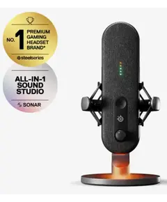 Microphone SteelSeries Gaming microphone Alias Pro, Omni, USB-A, black - TechMall.geMicrophone SteelSeries Gaming microphone Alias Pro, Omni, USB-A, black - TechMall.ge ,Microphone SteelSeries Gaming microphone Alias Pro, Omni, USB-A, black - TechMall.ge