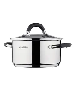 ქვაბი Ardesto Casserole with glass lid Gemini Salerno, 0.8l, stainless steel, silicone - TechMall.geქვაბი Ardesto Casserole with glass lid Gemini Salerno, 0.8l, stainless steel, silicone - TechMall.ge ,ქვაბი Ardesto Casserole with glass lid Gemini Salerno, 0.8l, stainless steel, silicone - TechMall.ge
