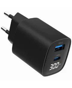 Gembird TA-UC-PDQC30LCD-BK-01 2-port 30W USB Fast Charger LCD Black - TechMall.geGembird TA-UC-PDQC30LCD-BK-01 2-port 30W USB Fast Charger LCD Black - TechMall.ge ,Gembird TA-UC-PDQC30LCD-BK-01 2-port 30W USB Fast Charger LCD Black - TechMall.ge