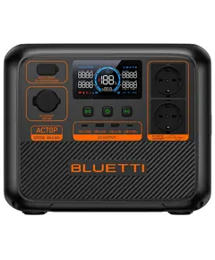 Power Station Bluetti AC70P, 864Wh, USB-C, USB-A, Power Station, Black - TechMall.gePower Station Bluetti AC70P, 864Wh, USB-C, USB-A, Power Station, Black - TechMall.ge ,Power Station Bluetti AC70P, 864Wh, USB-C, USB-A, Power Station, Black - TechMall.ge