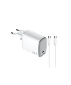 Adapter and Cable Celly 65W Wall Charger (with Type-C toType-C Cable) White - TechMall.geAdapter and Cable Celly 65W Wall Charger (with Type-C toType-C Cable) White - TechMall.ge ,Adapter and Cable Celly 65W Wall Charger (with Type-C toType-C Cable) White - TechMall.ge