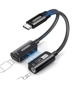 Audio Adapter UGREEN CM721 (25837), Type-C to 3.5mm Audio Adapter with Power Delivery, Black - TechMall.geAudio Adapter UGREEN CM721 (25837), Type-C to 3.5mm Audio Adapter with Power Delivery, Black - TechMall.ge ,Audio Adapter UGREEN CM721 (25837), Type-C to 3.5mm Audio Adapter with Power Delivery, Black - TechMall.ge