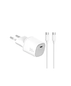 ადაპტერი და კაბელი Celly 25W Wall Charger (with Type-C toType-C Cable) White - TechMall.geადაპტერი და კაბელი Celly 25W Wall Charger (with Type-C toType-C Cable) White - TechMall.ge ,ადაპტერი და კაბელი Celly 25W Wall Charger (with Type-C toType-C Cable) White - TechMall.ge