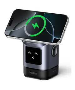 უსადენო დამტენი UGREEN Uno W709 (45775) Qi2, 15W, 2-in-1 Magnetic Wireless Charger, Black/Grey - TechMall.geუსადენო დამტენი UGREEN Uno W709 (45775) Qi2, 15W, 2-in-1 Magnetic Wireless Charger, Black/Grey - TechMall.ge ,უსადენო დამტენი UGREEN Uno W709 (45775) Qi2, 15W, 2-in-1 Magnetic Wireless Charger, Black/Grey - TechMall.ge